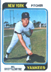 1974 Topps Baseball Cards      044      Mel Stottlemyre